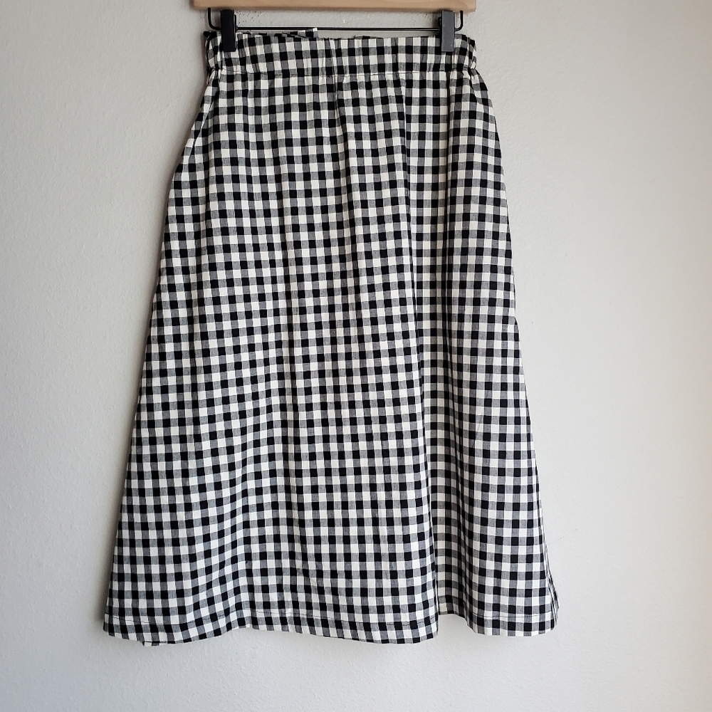 Eva Franco Lace-up Gingham Skirt size S NWT - Picture 6 of 8